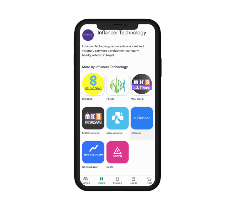Smartphone icon representing mobile technology used by Inflancer Technology