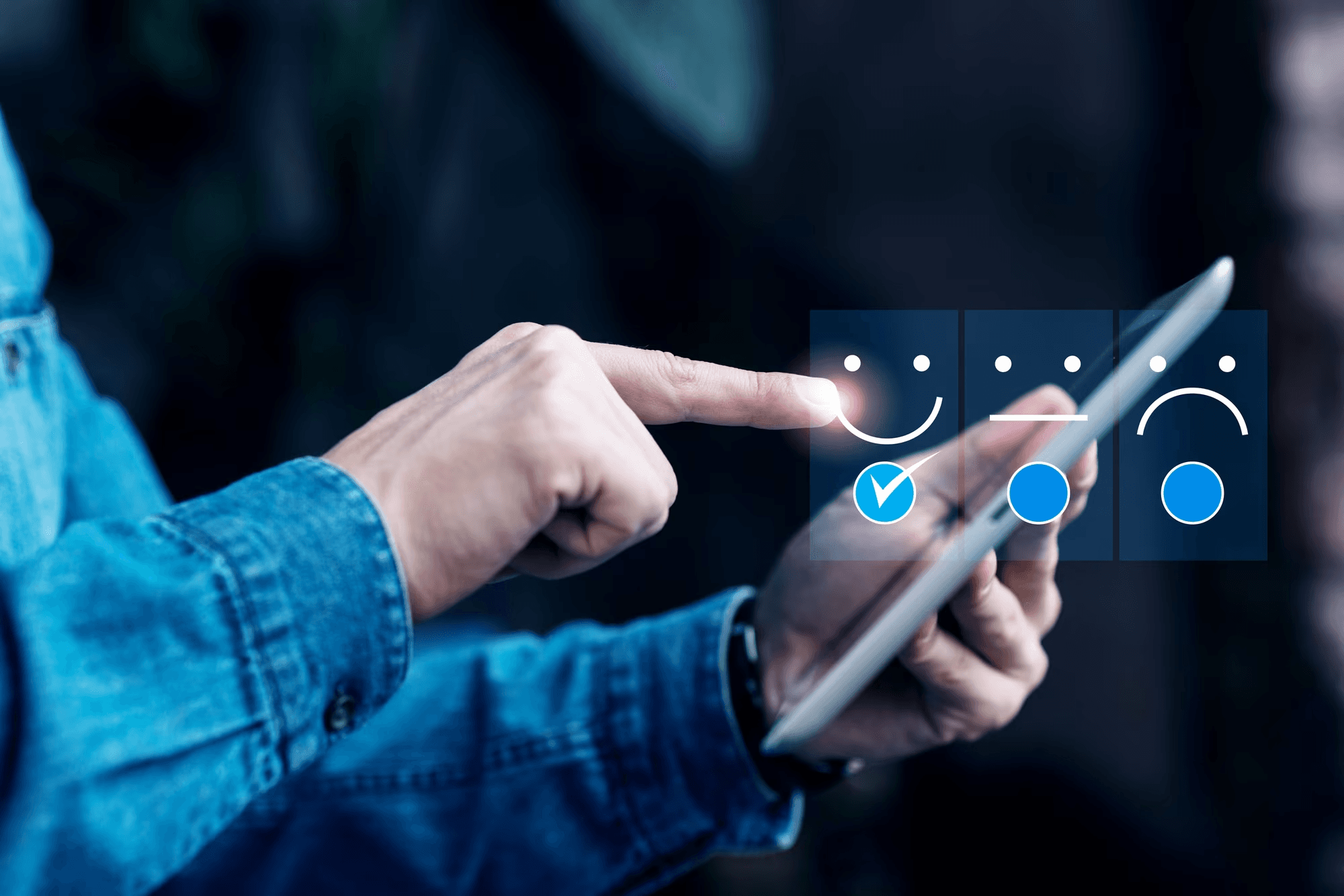 person playing with their phone